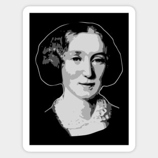 George Eliot Black and White Sticker